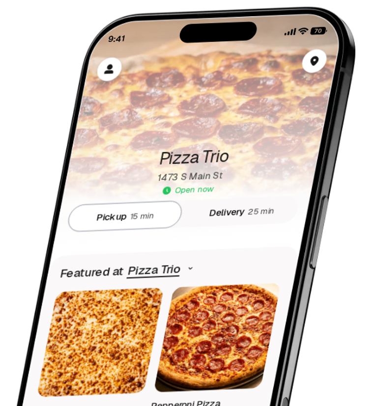 Pizza Trio app preview