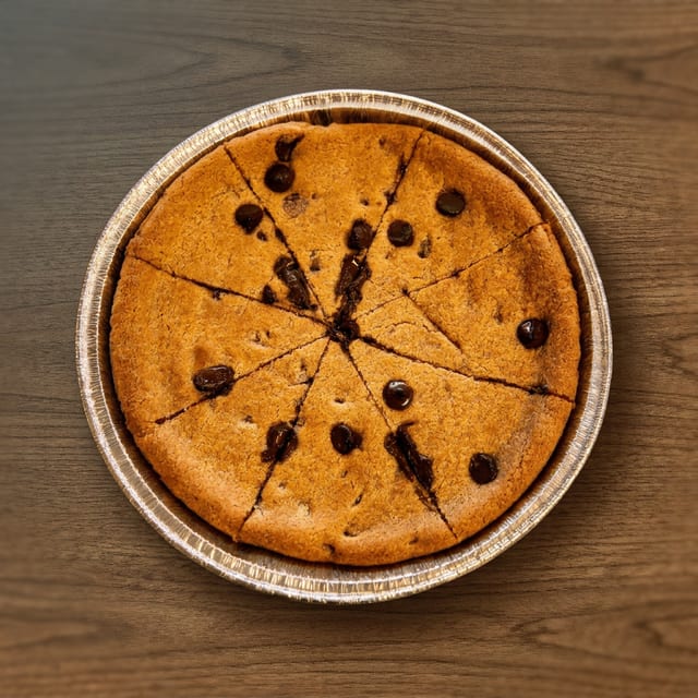 Chocolate Chip Pizza Cookie.